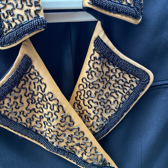 Eva Polini Couture blazer heavily beaded size 12 - Picture 2 of 7